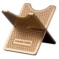 Cigar Stand Carbon Fiber Detachable Portable Cigar Travel Holder Rest (Color:Gold)