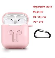 Bluetooth 5.0 True Wireless Bluetooth Earbuds Ehuntec Wireless Headset for Apple airpod HiFi Stereo Noise Cancelling in-Ear Bluetooth Headphone with Portable Shockproof Silicone Charging Case (Pink)