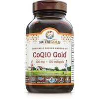 Nutrigold Coq10 100mg Softgels, 120Count, 1 Clinically-Proven Kanekaq10 Ubiquinone, High Absorption, Free of Soy, Made in USA