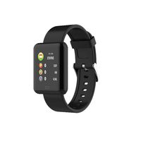 Lioder Unisex Smart Watches Black Waterproof Pedometer Heart Rate Smart Watch