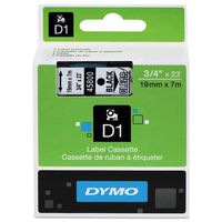 Genuine DYMO 3/4" (18mm) Black on Clear D1 Label Tape for Electronic Dymo LabelManager 420P Label Maker