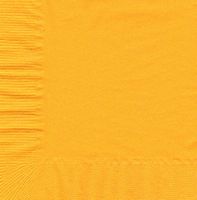 50 Plain Solid Colors Beverage Cocktail Napkins Paper - Harvest Yellow/School Bus Yellow