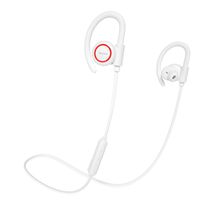 Bluetooth Headphones, Baseus Wireless Earbuds Sport, Richer Bass HiFi Stereo in-Ear Earphones w/Mic, Case, 7-9 Hrs Playback Noise Cancelling Headsets (Comfy & Fast Pairing) (White)