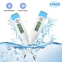 Digital Body Thermometer - Clinical Basic Thermometer with Accurate and Fast Readings - Underarm, Oral, Rectal Thermometer for Newborns, Babies, Kids, and Adults (2)