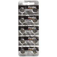 Energizer LR44 1.5V Button Cell Battery 10 pack (Replaces: LR44, CR44, SR44, 357, SR44W, AG13, G13, A76, A-76, PX76, 675, 1166a, LR44H, V13GA, GP76A, L1154, RW82B, EPX76, SR44SW, 303, SR44, S303, S357, SP303, SR44SW) "Energizer Brand Name Batteries"