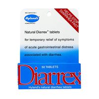 Hyland's Diarrex Diarrhea Tablets, Natural Relief for Gastrointestinal Diarrhea, 50 Count