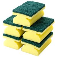 Fenido 5Pcs Kitchen Double Sided Dishwashing Sponge Wipe Sponge Cleaning Tool Brushes