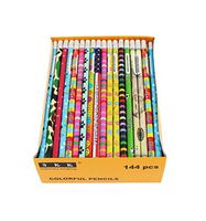 SKKSTATIONERY Assorted Colorful Pencils, Pencil Assortment, Awards & Incentives Pencils, 2 HB, 144/box.
