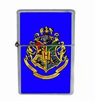 Customized Collectables Hogwarts Crest Magic Potter Flip Top Oil Cigarette Lighter