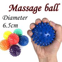 Sinwo 6.5cm Massage Ball Roller Reflexology Stress Relief For Body Yoga Massage Balls, Therapy Massage Balls (Yellow)