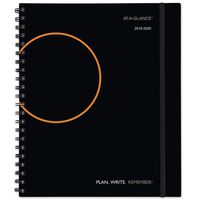 AT-A-GLANCE 2019-2020 Academic Year Weekly & Monthly Planner/Appointment Book, Large, 8-3/4" x 11", Plan.Write.Remember, Black (70595705)