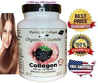 120 Super Hydrolyzed Collagen Advanced Supplement Capsules for Skin Nails and Hair Super Collagen + C