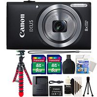 Canon IXUS 185 / ELPH 180 20MP Black Compact Digital Camera with 16GB Top Accessory Gift Set