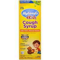 Hyland's Cough Syrup with 100% Natural Honey 4 Kids 4 oz ( Pack of 2)