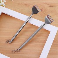 JTK Claw Back Scratcher Extendable, Stainless Steel Portable Telescopic Backscratcher with Chain 1PC