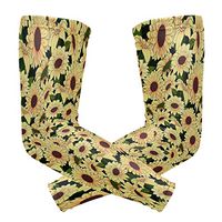 Sunflower in Yellow Vase Unisex Arm Sleeve UV Protection Arm Compression Sleeve Skin Protection Sport Arm Cooler Sleeve for Running Hiking Jogging Motorcycling Climbing Camping