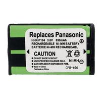 Synergy Digital Battery Compatible for Panasonic KX-TGA560M Cordless Phone Battery Ni-MH, 3.6 Volt, 850 mAh - Ultra Hi-Capacity - Replacement for Panasonic HHR-P104 Rechargeable Battery