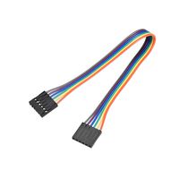 uxcell Jumper Wires 6-Pin Female to Female 20cm Ribbon Cables for Breadboard Arduino DIY Multicolor