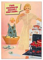 NobleWorks ''Messes I Didn't Make'' Funny Mother's Day Greeting Card, 5" x 7" (C1589MDG)