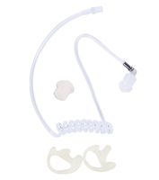 Replacement Acoustic Tube with Earbud Compatible for Motorola Kenwood Midland Two Way Radio- Lsgoodcare Replacement Coil Tube Clear +2 Way Radio Open Ear Insert Earmold Ear bud Ear piece Medium White
