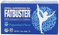 Fatbuster Weight Lost Herbal Slenderizing Tea Peppermint Flavor 24-Count (Pack of 4)