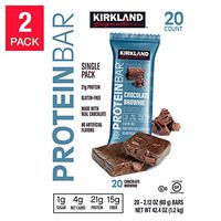 Kirkland Signature Protein Bars, Chocolate Brownie, 20-Count, 2-Pack