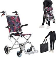 BXUFEI 2 in 1 Folding Rollator Walker, 4 Wheel Rolling Walker for Adult, Senior, Elderly & Handicap, Aluminum Transport Chair Mobility Rollator