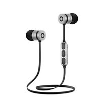 SUPPION Bluetooth Wireless In-Ear Stereo Earphones Earbuds Waterproof Sports Headphones Headsets For iPhone (Silver)