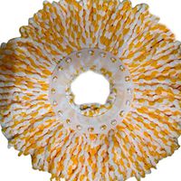 8QzJs1Tg Durable 360 Rotating Head Easy Magic Microfiber Spinning Floor Cloth Mop Head Convenient and Useful Cloth Mop Head Cleaning Tools Orange