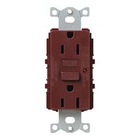 Lutron SCR-15-GFTR-MR Satin Colors 15A GFTR Electrical Socket Receptacle, Merlot