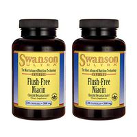 Swanson Flush Free Niacin 500 Milligrams 120 Capsules (2 Pack)