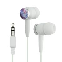 Fox Fur Nebula Galaxy Space Novelty in-Ear Earbud Headphones - White