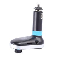      WINOMO Wireless Multifunctional Handsfree Car Kit/ Adapter FM Transmitter / Calling / MP3 Player Dual USB Ports for Cellphones Power / Battery charge (Silver)