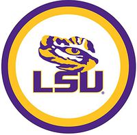 Mayflower Distributing Company 37565 10 Count LSU Plates, 9", Multicolor