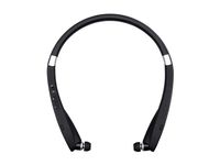 Monoprice Neckband Wireless Bluetooth Earphones - Black with Retractable Earbuds, Foldable Design, 16 Hours Play time