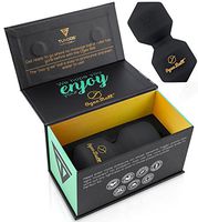 Massage Ball Rollers for Sore Muscle Relief , Acupressure Balls for Back, Neck, & Foot Pain. Deep Tissue, Trigger Point Peanut Roller for Plantar Fasciitis, Rehabilitation & Reflexology (Black)