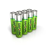 Rayovac Rechargeable AA Batteries, Rechargeable Double A Batteries (8 Count)