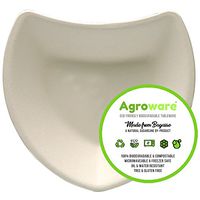 AgroWare Heart Shape Heavy Duty Disposable Tree-Free Bowl 100% Natural Eco-Friendly Sugarcane Biodegradable Compostable Bagasse Bowl for Snacks, 100% Gluten Free, Pack of 100