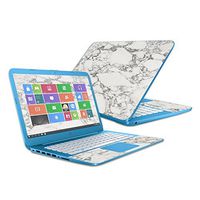 Mightyskins Skin Compatible with Hp Stream 14" (2016) - White Marble | Protective, Durable, and Unique Vinyl Decal Wrap Cover | Easy to Apply, Remove, and Change Styles | Made in The USA