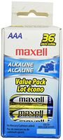 Maxell 723815 AAA Performance Long Lasting Alkaline Batteries - 36 Pack