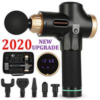 MASWATER Massage Gun Percussion Massager for Athletes Muscle Deep Relaxation Portable Handheld Deep Multifunctional Massager 30 Speeds Personal Percussive Massage (Black)