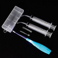 Premium Tonsil Stone Remover Tool/Earwax Removal, Blue, 3 Tips, Tonsillolith Pick Case + 2 Irrigator Clean