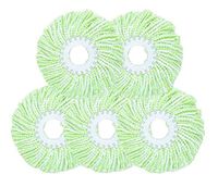Black Temptation Set of 5 Spin Mop Head Replacement Mop Head Mop Head Refill [D]