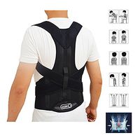 Back Brace Posture Corrector Clavicle and Lower Back Support - Comfortable Back and Shoulder Brace for Men and Women- Improve Posture, Spine Posture, Hunchback, Aches and Pain by ZSZBACE (XL)