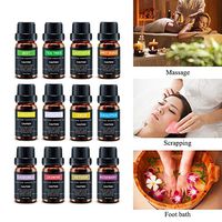 Fragrance Therapeutic Grade Aromatherapy Essential Oils Set, 100% Pure Natural, Spa, Gift Set, Humidifier Dedicated, Tea Tree, Peppermint, Eucalyptus, Lemongrass, Sandalwood, A Mandarin Orange