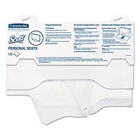 Kimberly-Clark 07410PK Personal Seats Sanitary Toilet Seat Covers, 15-Inch x 18-Inch, 125/Pack
