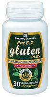 Eat E-Z Gluten+ (30 Vegan Capsules) - Gluten Digestion, Leaky Gut, DPP VI, Protease, Non-GMO, Plant Based