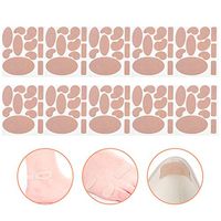 DaveandAthena 264 Pieces Moleskin Tape Flannel Adhesive Pads Heel Stickers Blister Prevention Pads Anti-wear Heel Pads for Feet Fabric Padding, 11 Shapes