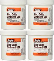 Zinc Oxide 20 % Skin Protectant Ointment for Diaper Rash, Chaffed Skin 1 Lb. Jar Pack of 4 Jars Total 4 Lb's (4) by Rugby