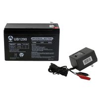Universal Power Group 12V 9AH Battery for Lowrance Elite-3x Fish Finder with Charger